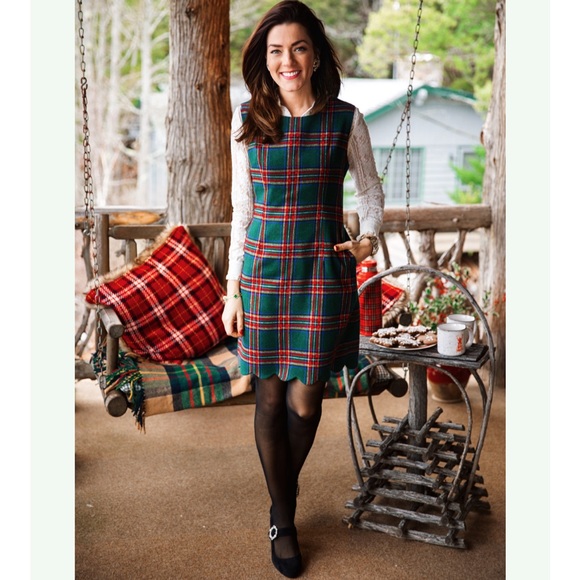 Kiel James Patrick Dresses & Skirts - Kiel James Patrick Green Plaid Mini Dress